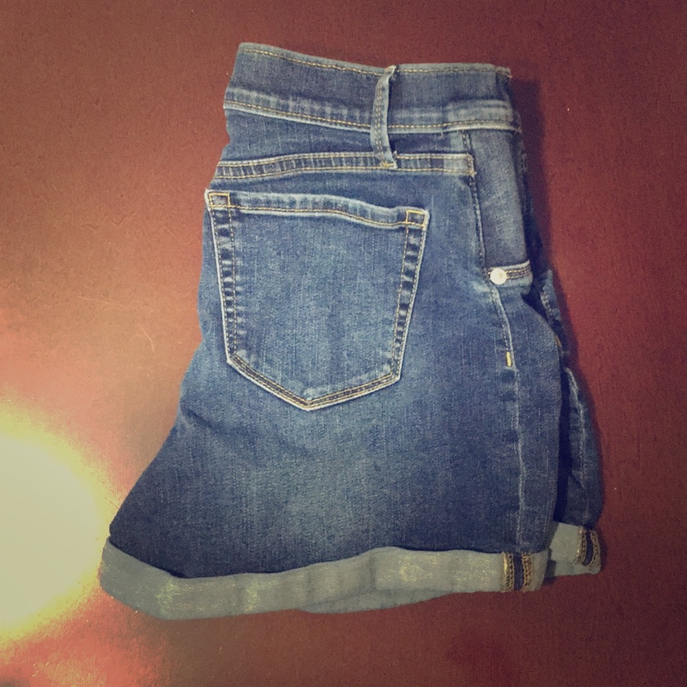 Maternity shorts, small dark wash good condition.